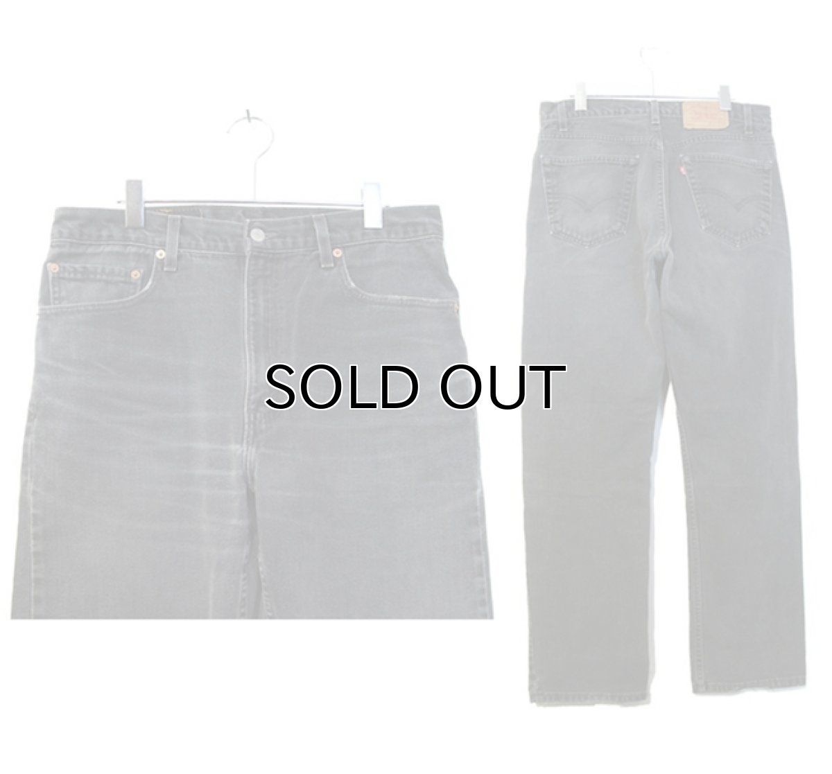 画像2: 1990's Levi's 505 Black Denim Pants -made in USA-　size w34 inch (表記 w 34) (2)