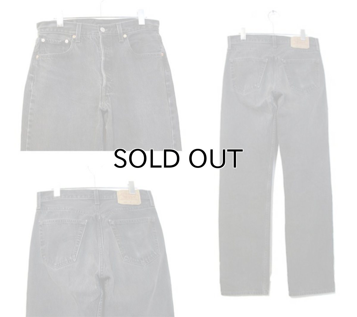 画像2: 1990's Levi's 501 Black Denim Pants -made in USA-　size w 31.5inch (表記 w 32) (2)