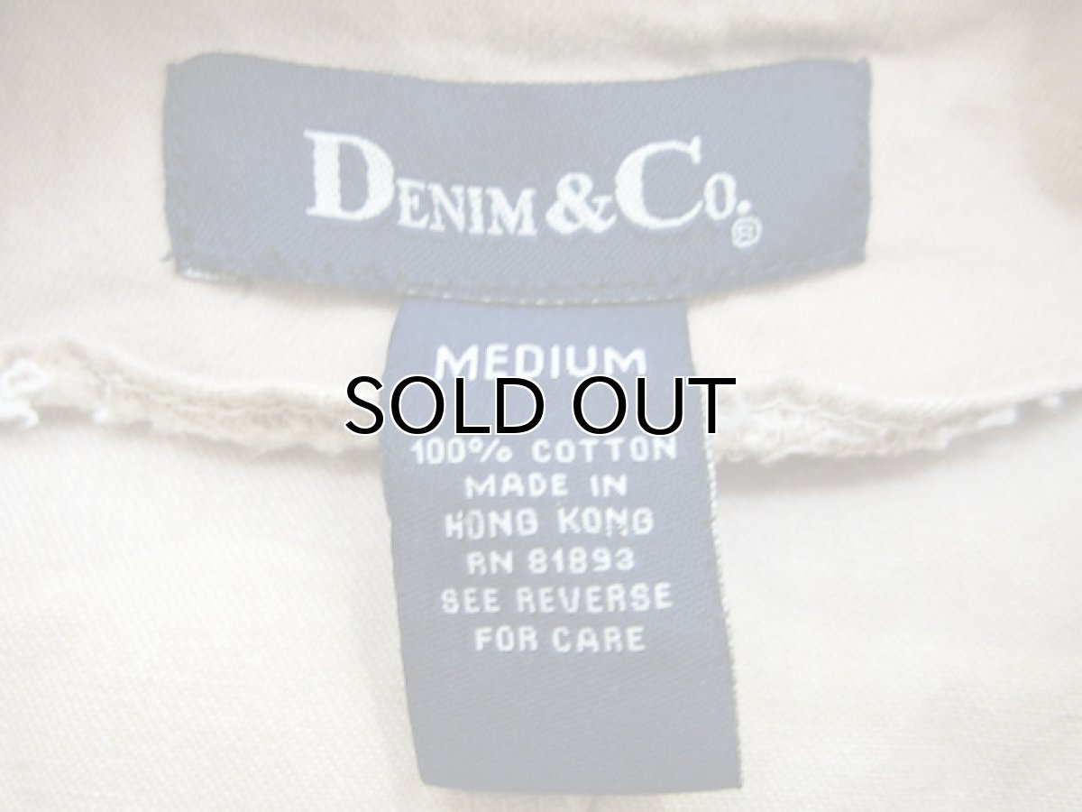 画像4: 1990's Denim & Co. Cotton Duffle Coat　BEIGE　size S - M (表記 M) (4)