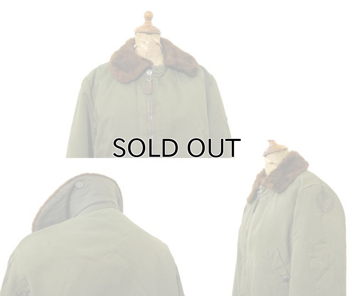 画像4: 1950's~ B-15 Flight Jacket for Commercial　OLIVE　size M - L (表記 不明) (4)