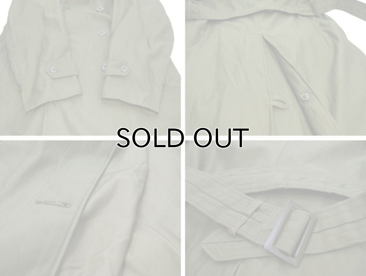 画像7: 1960's U.S.Military Cotton Sateen Trench Coat OLIVE size M (表記 SMALL-LONG) (7)