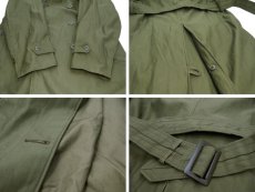 画像7: 1960's U.S.Military Cotton Sateen Trench Coat　OLIVE　size M (表記 SMALL-LONG) (7)