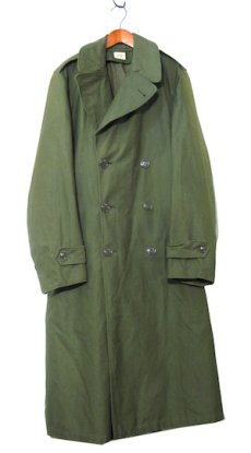 画像1: 1960's U.S.Military Cotton Sateen Trench Coat　OLIVE　size M (表記 SMALL-LONG) (1)