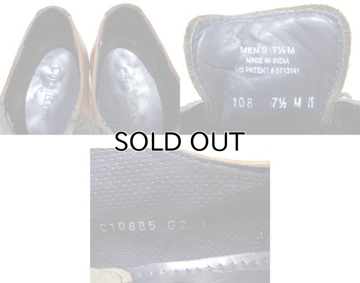 画像5: COLE HAAN Leather / Suede Saddle Shoes Brown / Green size 7.5 (25.5 cm) (5)