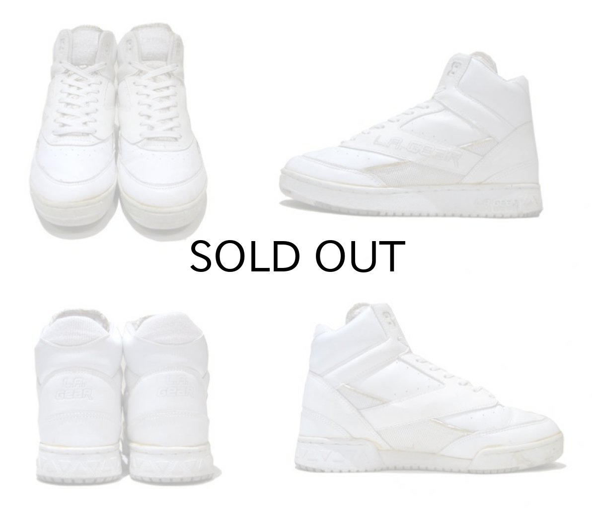 画像2: 1990's L.A.GEAR Basketball Shoes with Box -made in KOREA- WHITE size 9 (27 cm) (2)