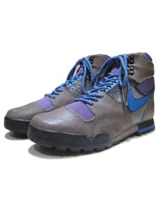 画像1: 1980's NIKE Trekking Sneaker -made in KOREA-　Grey / Purple　size 12 (30 cm) (1)