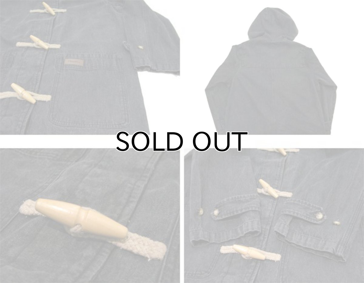 画像5: 1990's~ "Denim & Co." Black Denim Duffle Coat Black Denim size M (表記 M) (5)