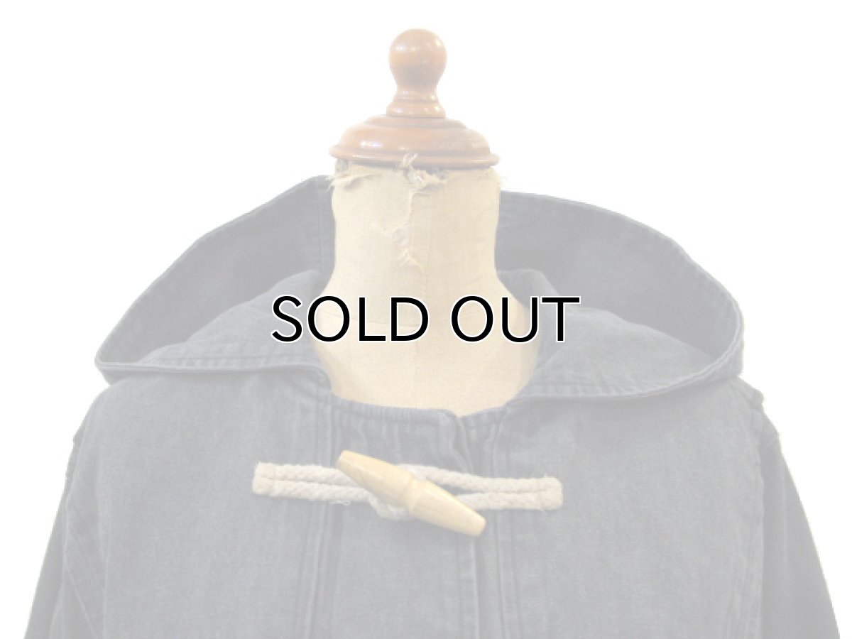 画像3: 1990's~ "Denim & Co." Black Denim Duffle Coat Black Denim size M (表記 M) (3)