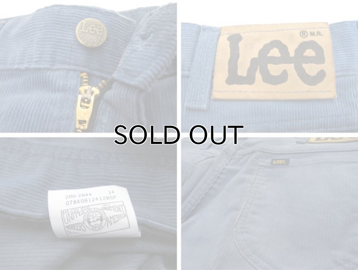 画像3: 1980's~ Lee lot : 200 Corduroy Straight Pants Sax Blue size w 35.5 inch (表記 36 x 34) (3)