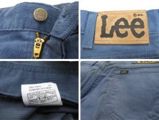 画像3: 1980's~ Lee lot : 200 Corduroy Straight Pants　Sax Blue　size w 35.5 inch (表記 36 x 34) (3)