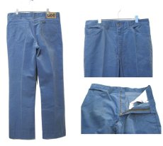 画像2: 1980's~ Lee lot : 200 Corduroy Straight Pants　Sax Blue　size w 35.5 inch (表記 36 x 34) (2)