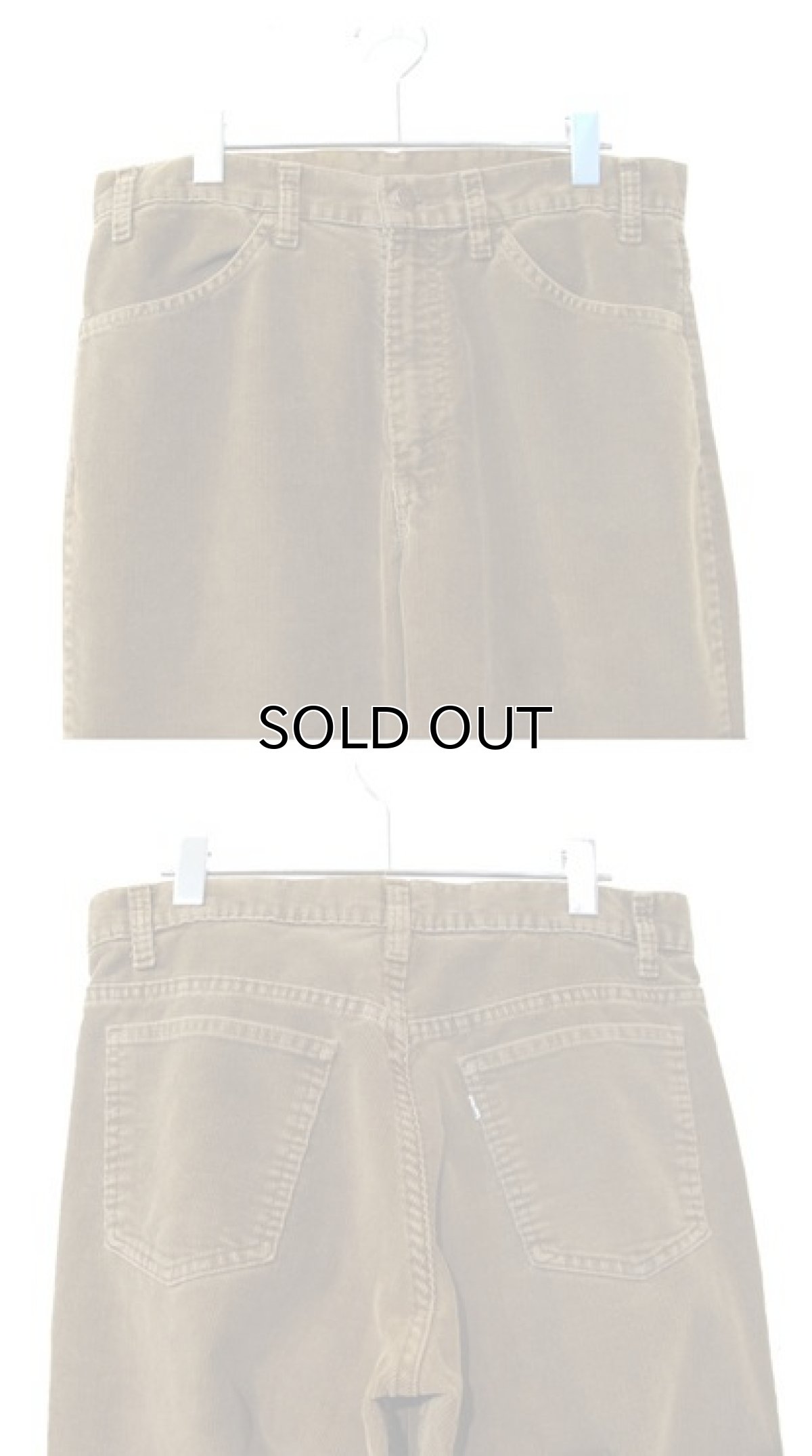 画像3: 1980-90's Levi's lot : 519 Corduroy Straight Pants BROWN size w 32.5 inch (表記 34 x 30) (3)