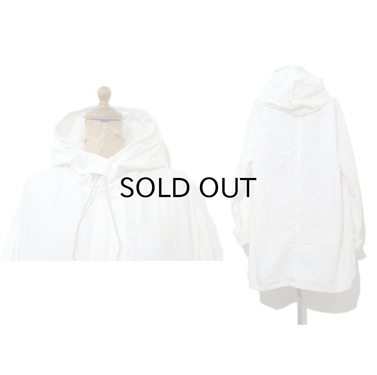 画像2: 1950's Swedish Military Snow Camouflage Parka Dead Stock - one washed WHITE size FREE (表記 不明) (2)