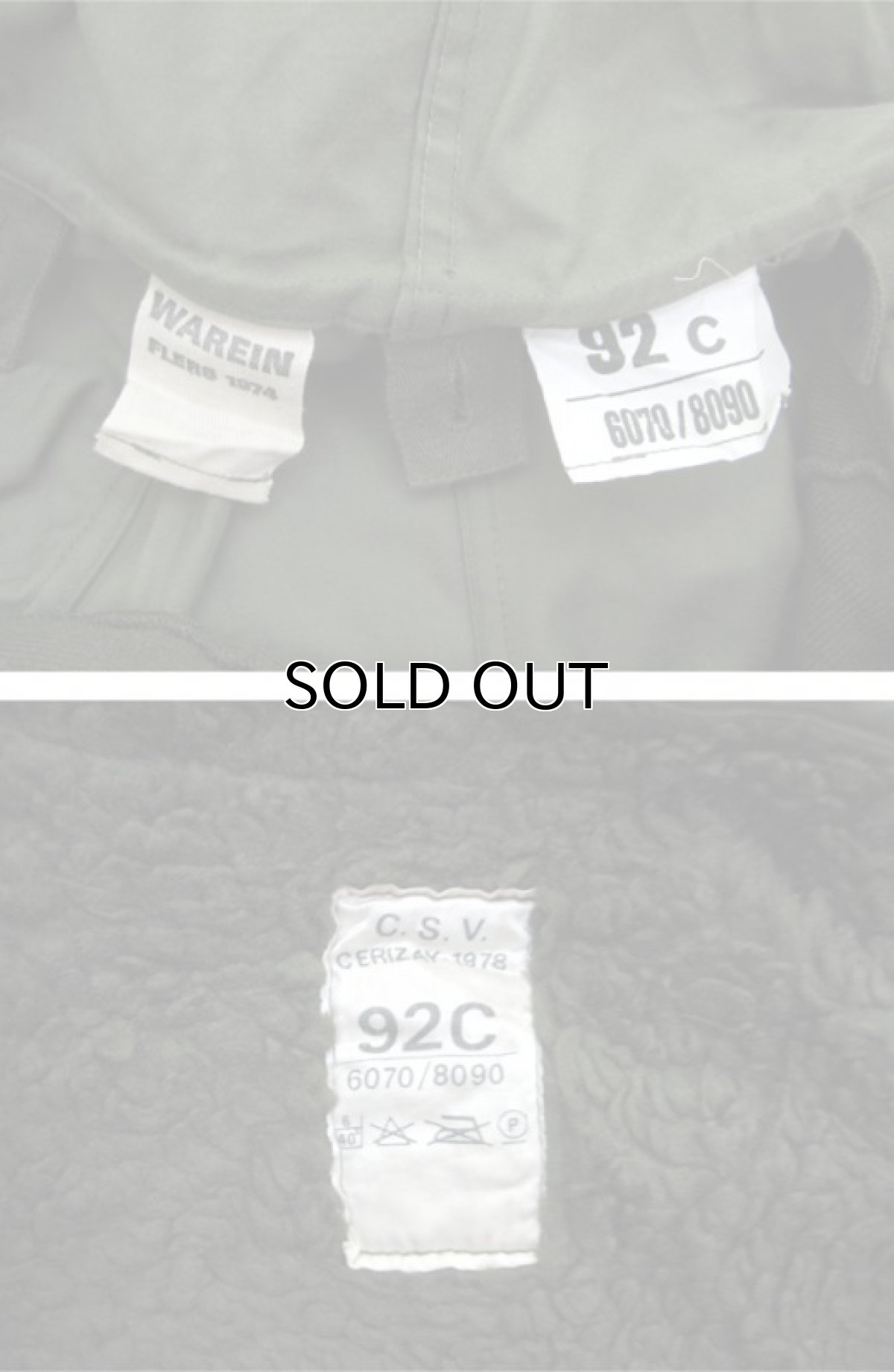 画像4: 1970's French Military M-64 Parka Coat OLIVE size Free (表記 92C) (4)