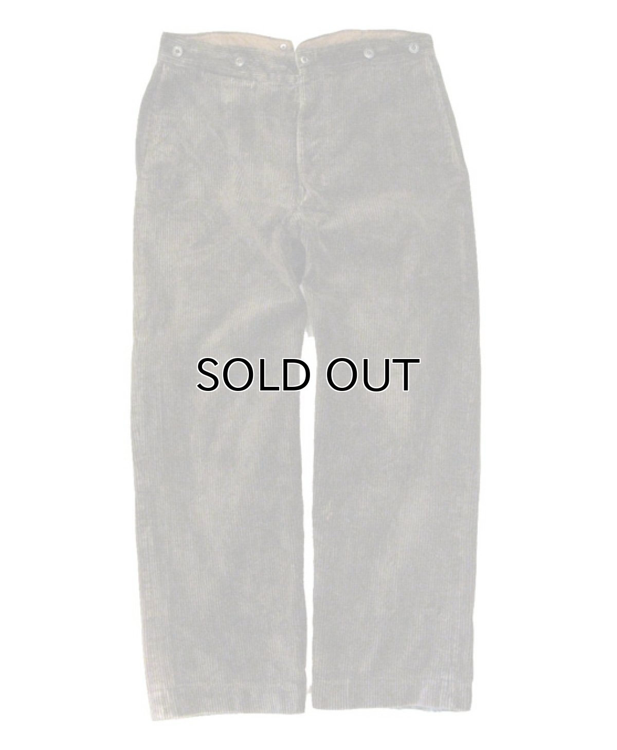 画像7: 1940's French "La Levre" Wide Wall Corduroy Trousers　BROWN　size w 34 ~ 36 inch (7)