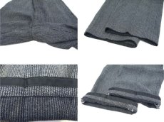 画像6: 1960's OLD Europe Wool Trousers with Suspender　GREY　size w 33 inch (6)