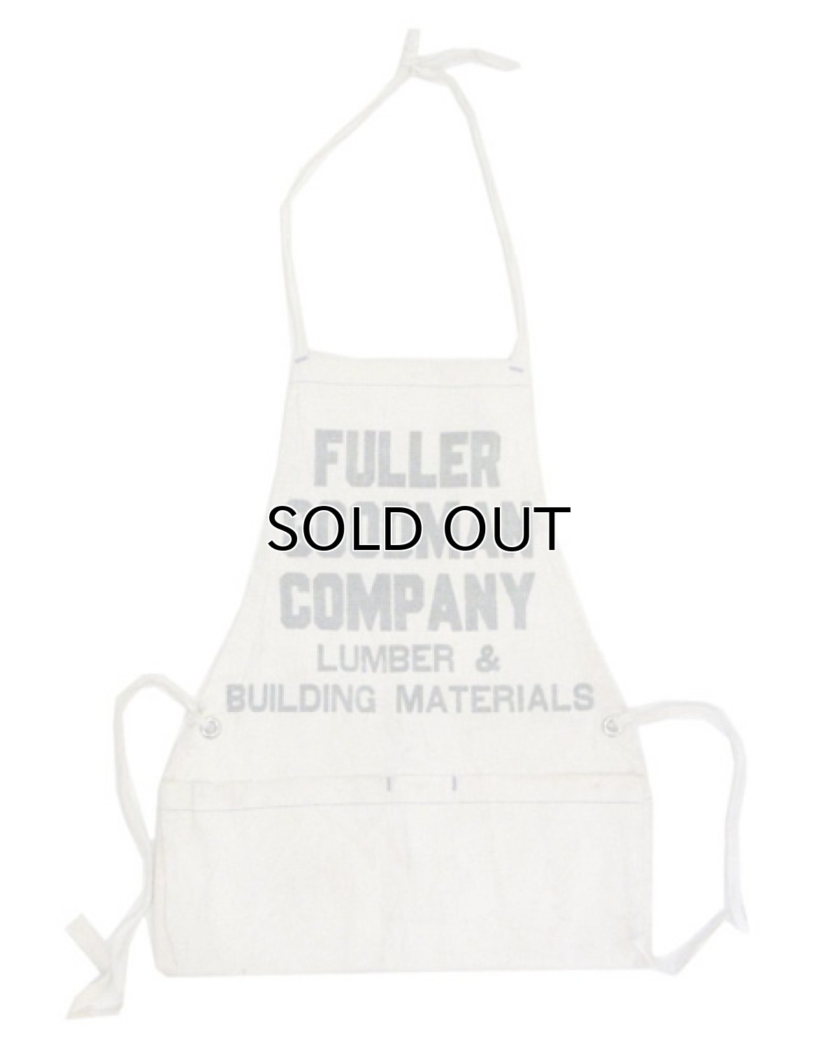画像2: OLD Work Apron "FULLER GOODMAN COMPANY" color : NATURAL (2)