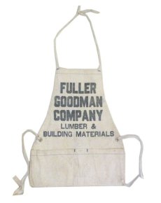 画像2: OLD Work Apron "FULLER GOODMAN COMPANY"　color : NATURAL (2)