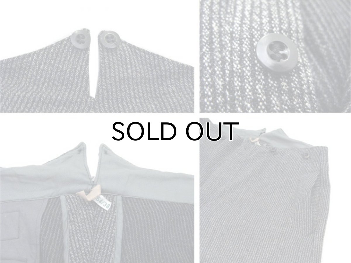 画像5: 1960's OLD Europe Wool Trousers with Suspender GREY size w 33 inch (5)