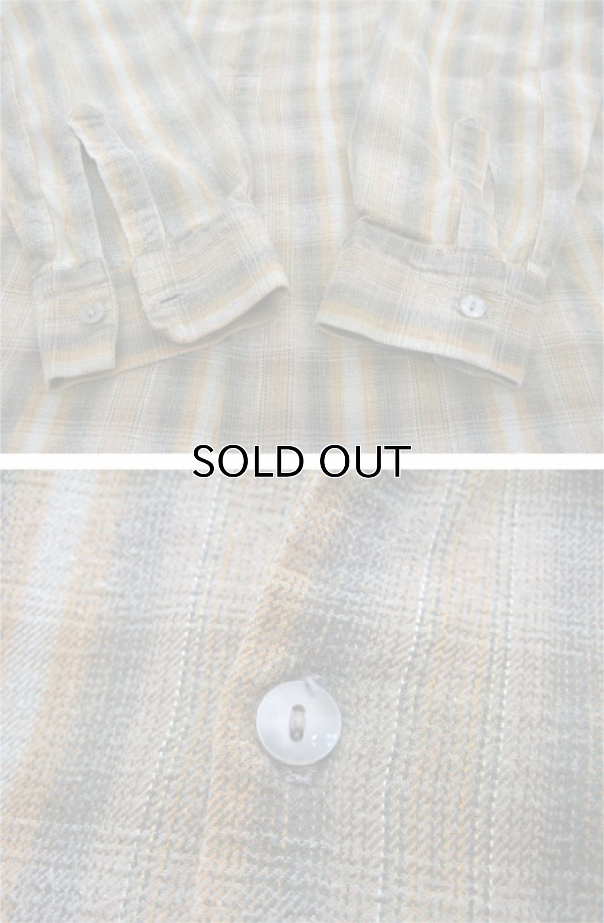 画像4: 1960's~ Europe L/S Pullover Long Shirts Olive / Orange size L (4)