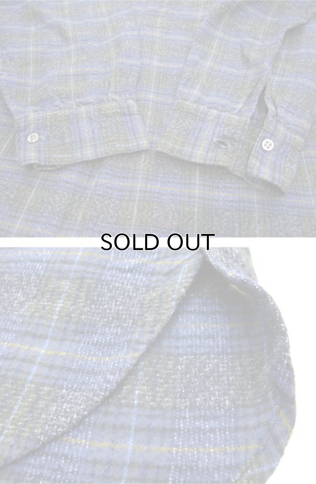 画像4: 1960's~ Europe L/S Pullover Long Shirts BLUE size M - L (4)