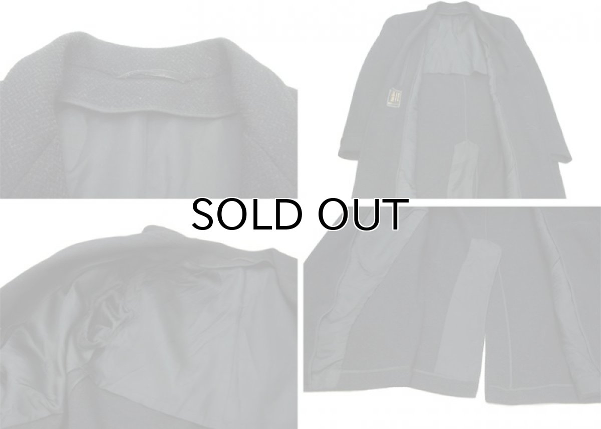 画像5: 1960's "PARK LANE" Single Long Wool Coat　BLACK　size M - L (表記 不明) (5)