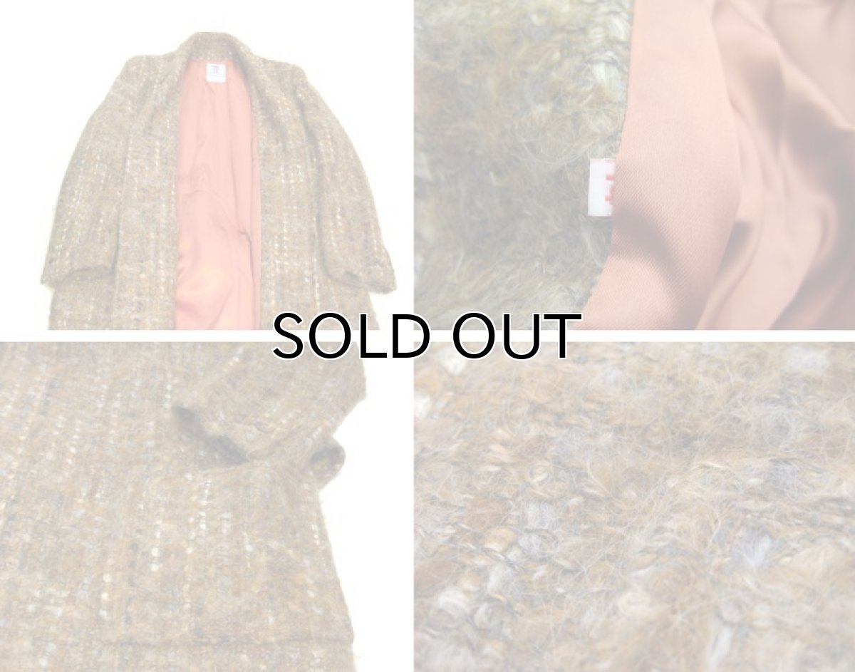 画像4: 1960's "RUTH MC CULLOCH" Mohair Wool Coat　BROWN　size M (表記 不明) (4)