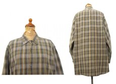 画像2: 1960's~ Europe L/S Pullover Long Shirts　Olive / Orange　size L (2)