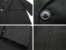 画像6: 1960's "PARK LANE" Single Long Wool Coat　BLACK　size M - L (表記 不明) (6)
