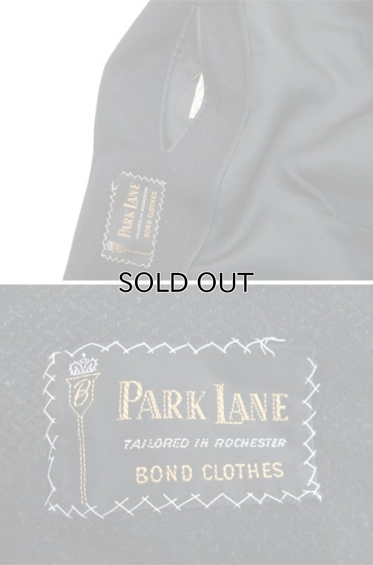 画像3: 1960's "PARK LANE" Single Long Wool Coat　BLACK　size M - L (表記 不明) (3)