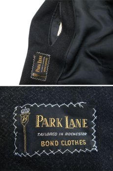 画像3: 1960's "PARK LANE" Single Long Wool Coat　BLACK　size M - L (表記 不明) (3)