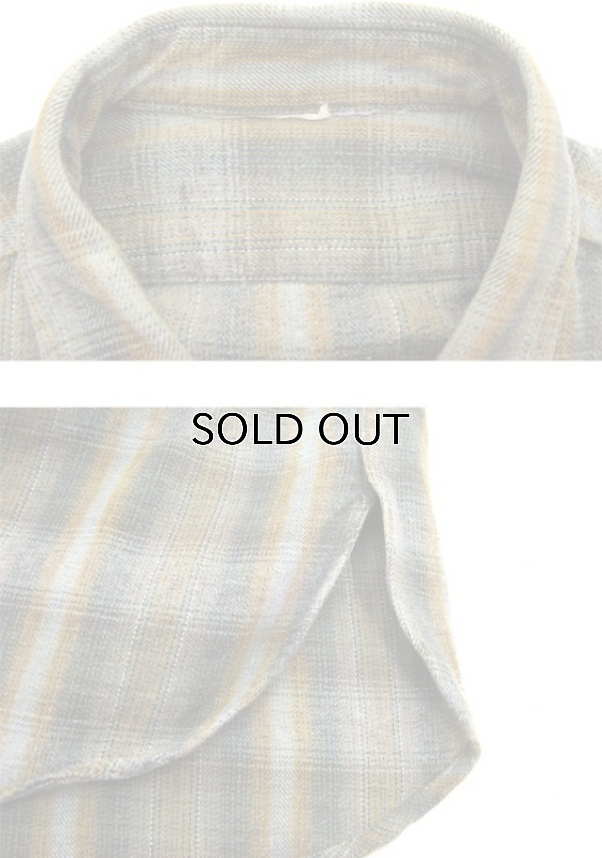 画像3: 1960's~ Europe L/S Pullover Long Shirts Olive / Orange size L (3)