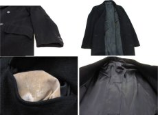 画像4: 1960's "Morris & Sons" Double Breasted Cashmere Coat　BLACK　size M - L (表記 不明) (4)