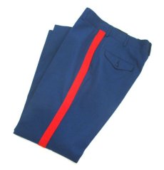 画像3: 1980's US Sideline Wool Trousers　Dead Stock　Navy / Red　size w 29.5 inch (表記 29R) (3)