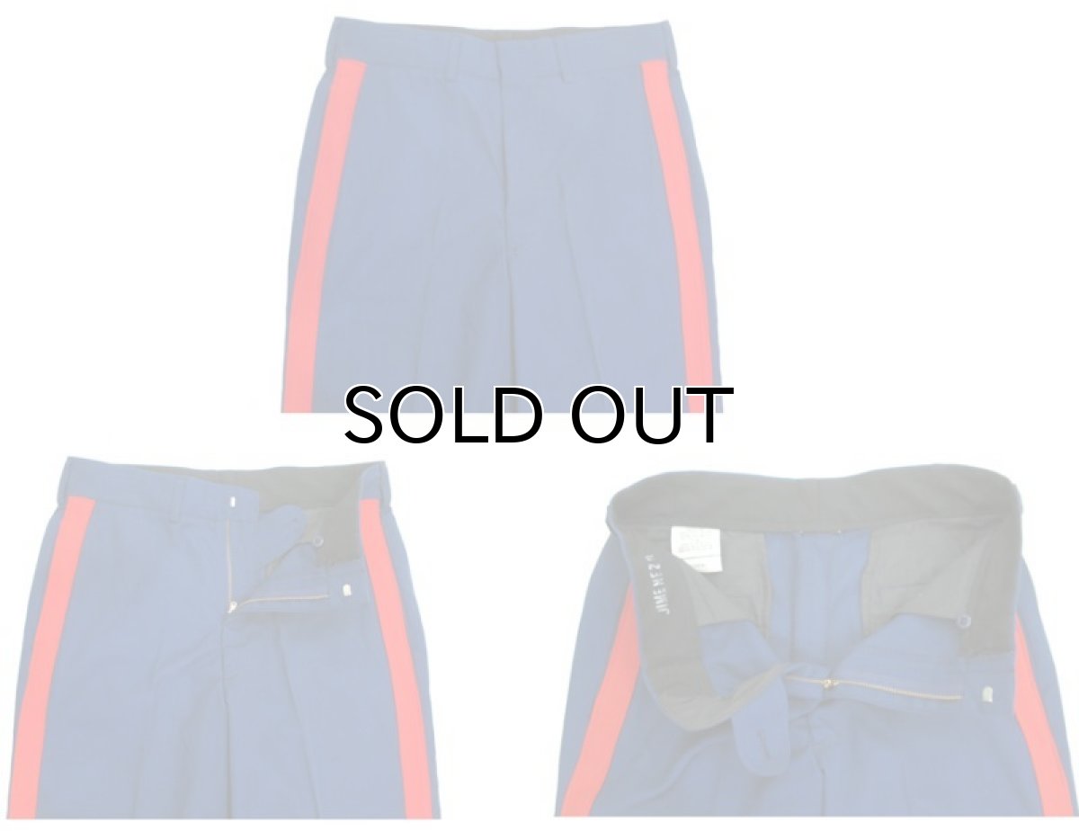 画像4: 1980's US Sideline Wool Trousers　Dead Stock　Navy / Red　size w 29.5 inch (表記 29R) (4)