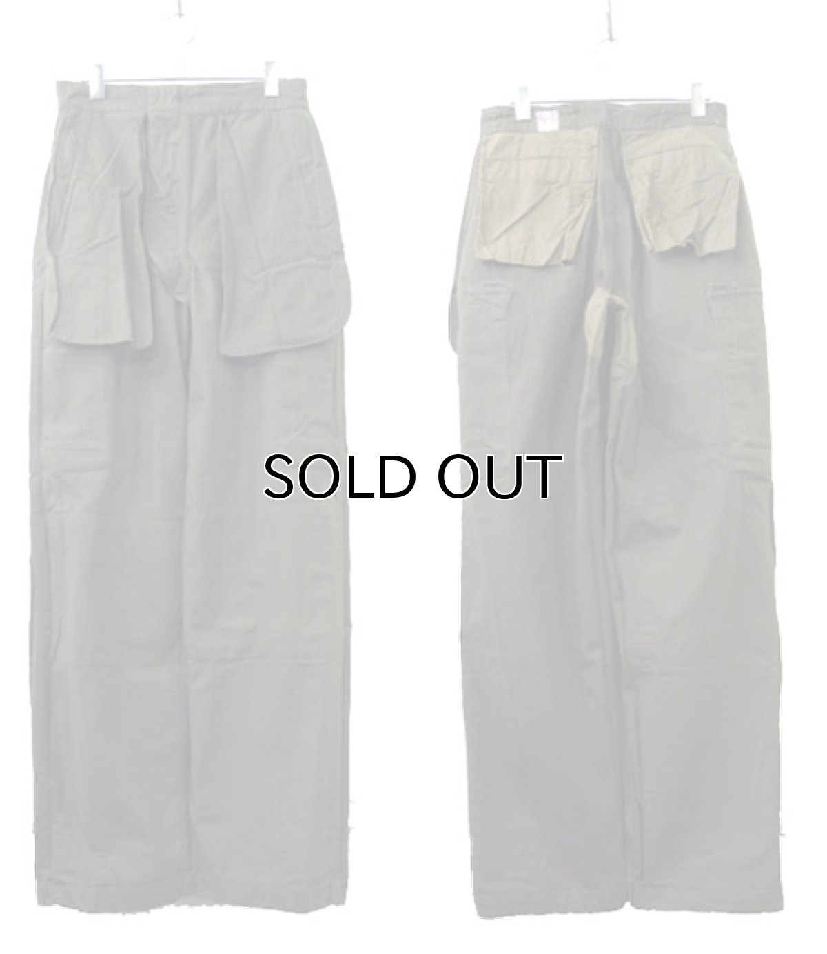 画像8: 1960's French Military "M-47" Herringbone Twill Trousers Dead Stock size w 30 inch (表記 11) (8)