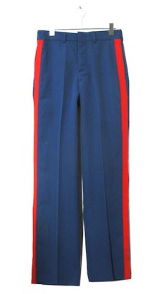 画像1: 1980's US Sideline Wool Trousers　Dead Stock　Navy / Red　size w 29.5 inch (表記 29R) (1)