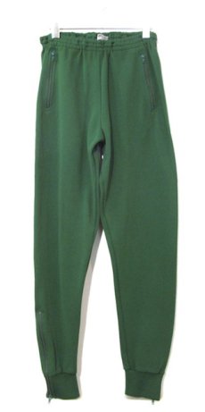 画像2: 1970-80's Europe Tapered Jersey Pants　GREEN　size S (表記 48) (2)