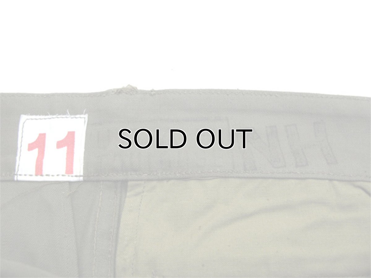 画像7: 1960's French Military "M-47" Herringbone Twill Trousers Dead Stock size w 30 inch (表記 11) (7)