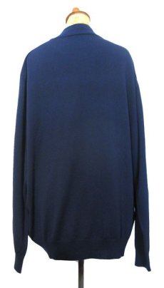 画像2: "GRANT THOMAS" Merino Wool Mock Neck Knit -made in ITALY-　NAVY　size L (表記 XL) (2)