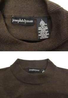 画像4: "joseph & lyman" Wool Mock Neck Knit -made in AUSTRALIA-　BROWN　size M - L (表記 L) (4)