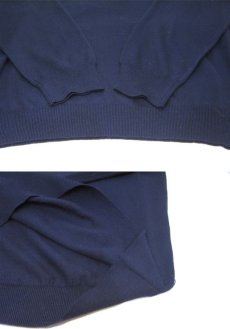 画像5: "GRANT THOMAS" Merino Wool Mock Neck Knit -made in ITALY-　NAVY　size L (表記 XL) (5)