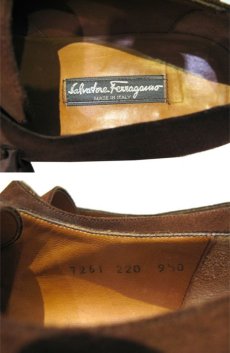 画像3: Salvatore Ferragamo Monk Strap Suede Shoes -made in ITALY-　BROWN　size 9.5D (27.5 cm) (3)