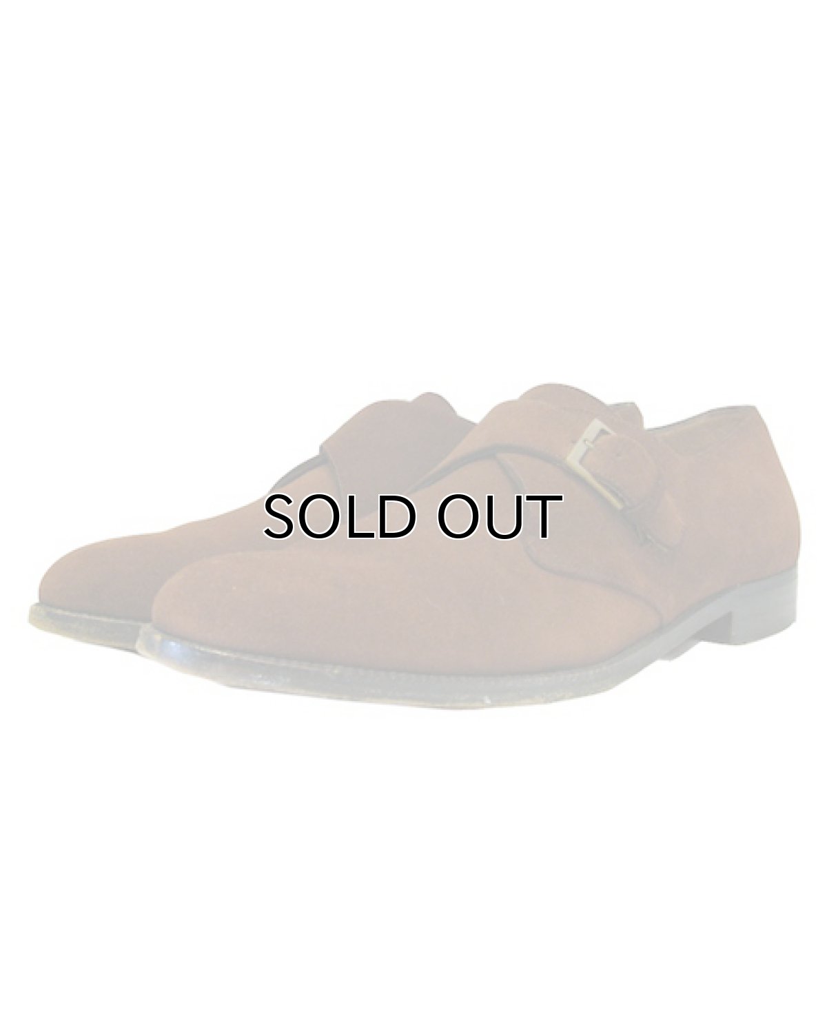 画像1: Salvatore Ferragamo Monk Strap Suede Shoes -made in ITALY-　BROWN　size 9.5D (27.5 cm) (1)