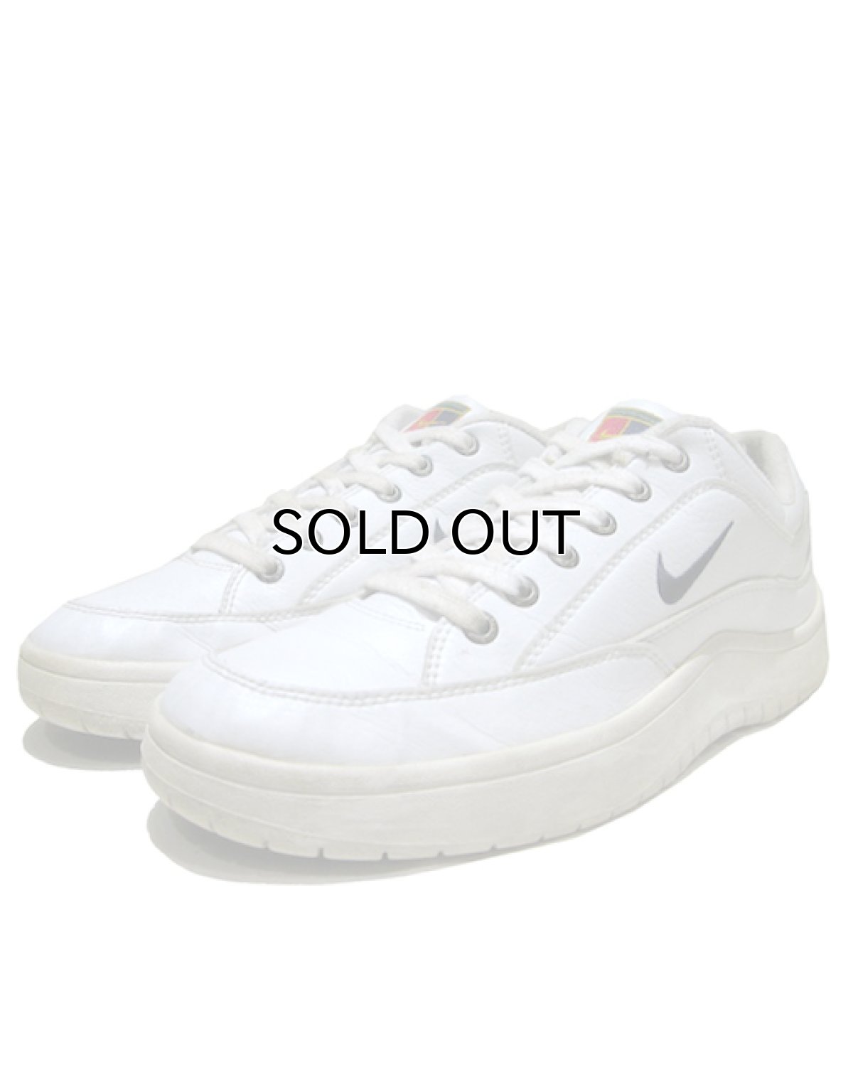 画像1: 1990's NIKE Leather Tennis Shoes　WHITE　size 9.5 (27.5 cm) (1)