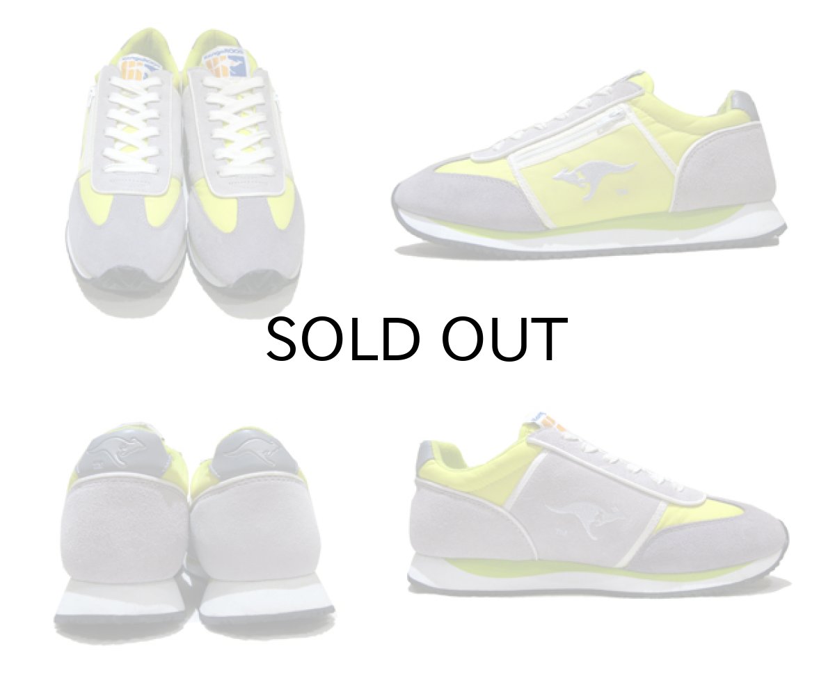 画像2: KangaROOS  Leather / Nylon Sneaker　Grey / Yellow　size 9 / 27cm (表記 Lady's10) (2)