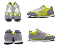 画像2: KangaROOS  Leather / Nylon Sneaker　Grey / Yellow　size 9 / 27cm (表記 Lady's10) (2)