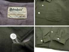 画像4: 1960's Belvedere L/S Wool Shirts　Olive Green　size L (表記 16 - 16 1/2 L) (4)