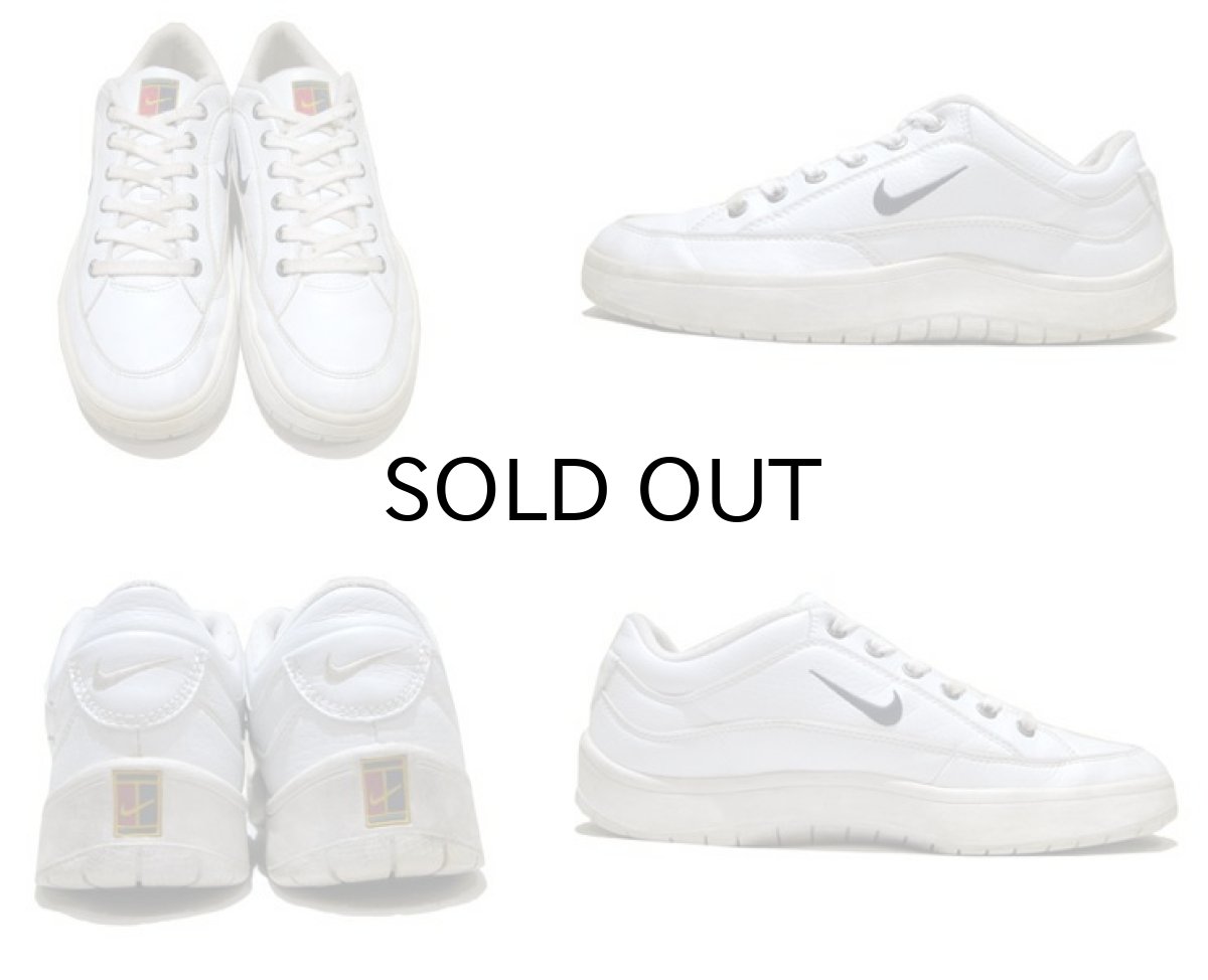 画像2: 1990's NIKE Leather Tennis Shoes　WHITE　size 9.5 (27.5 cm) (2)