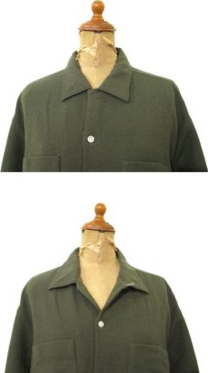 画像3: 1960's Belvedere L/S Wool Shirts　Olive Green　size L (表記 16 - 16 1/2 L) (3)